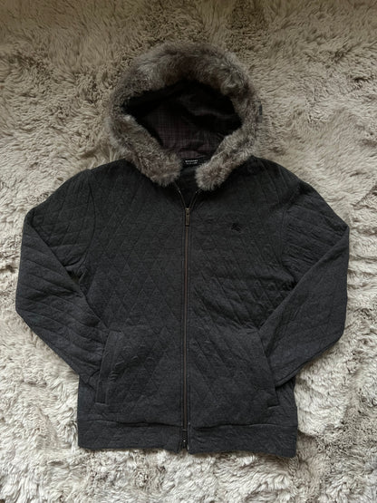 Burberry Black Label rabbit fur hoodie (M)
