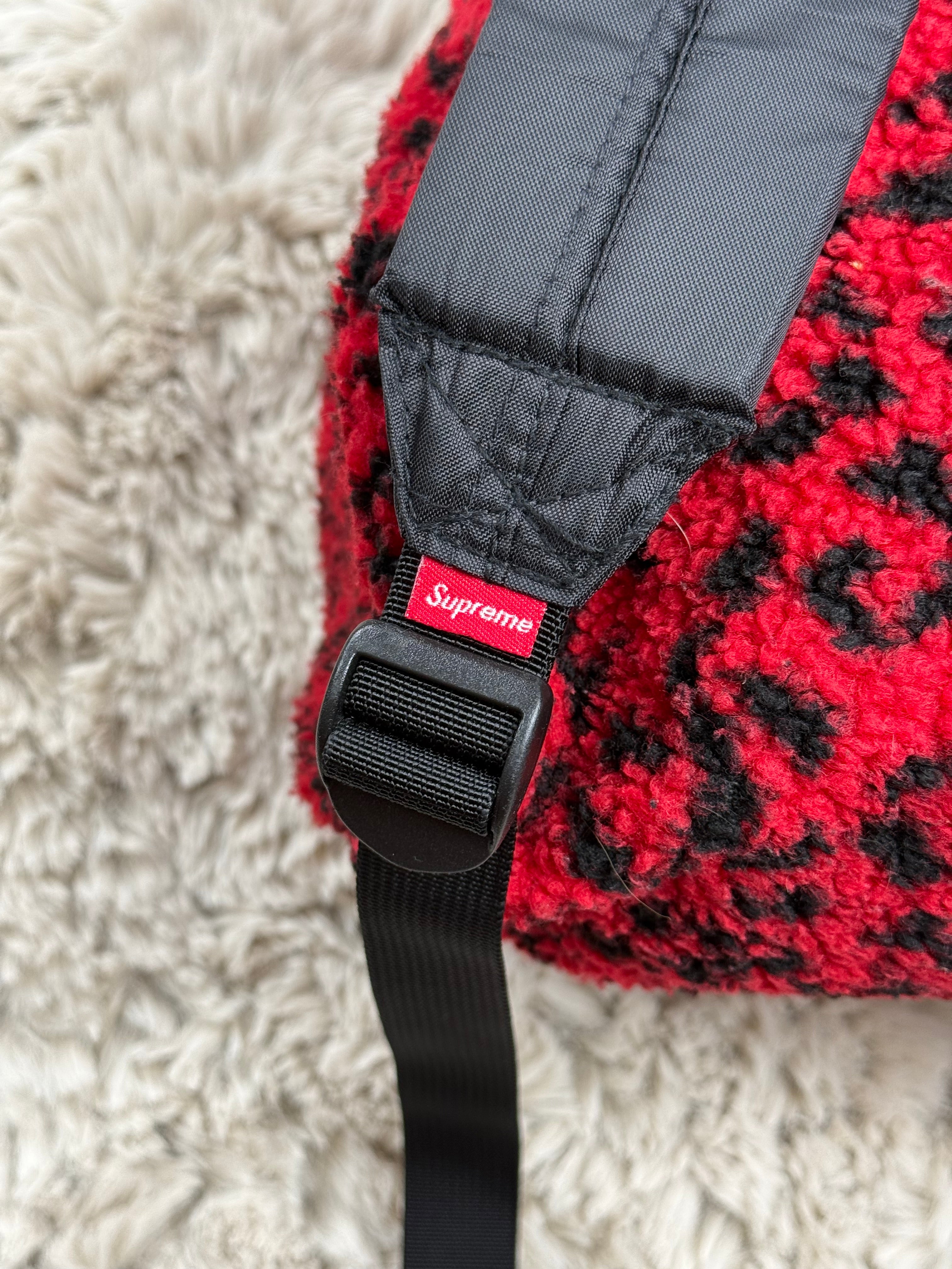 FW17 Supreme leopard backpack