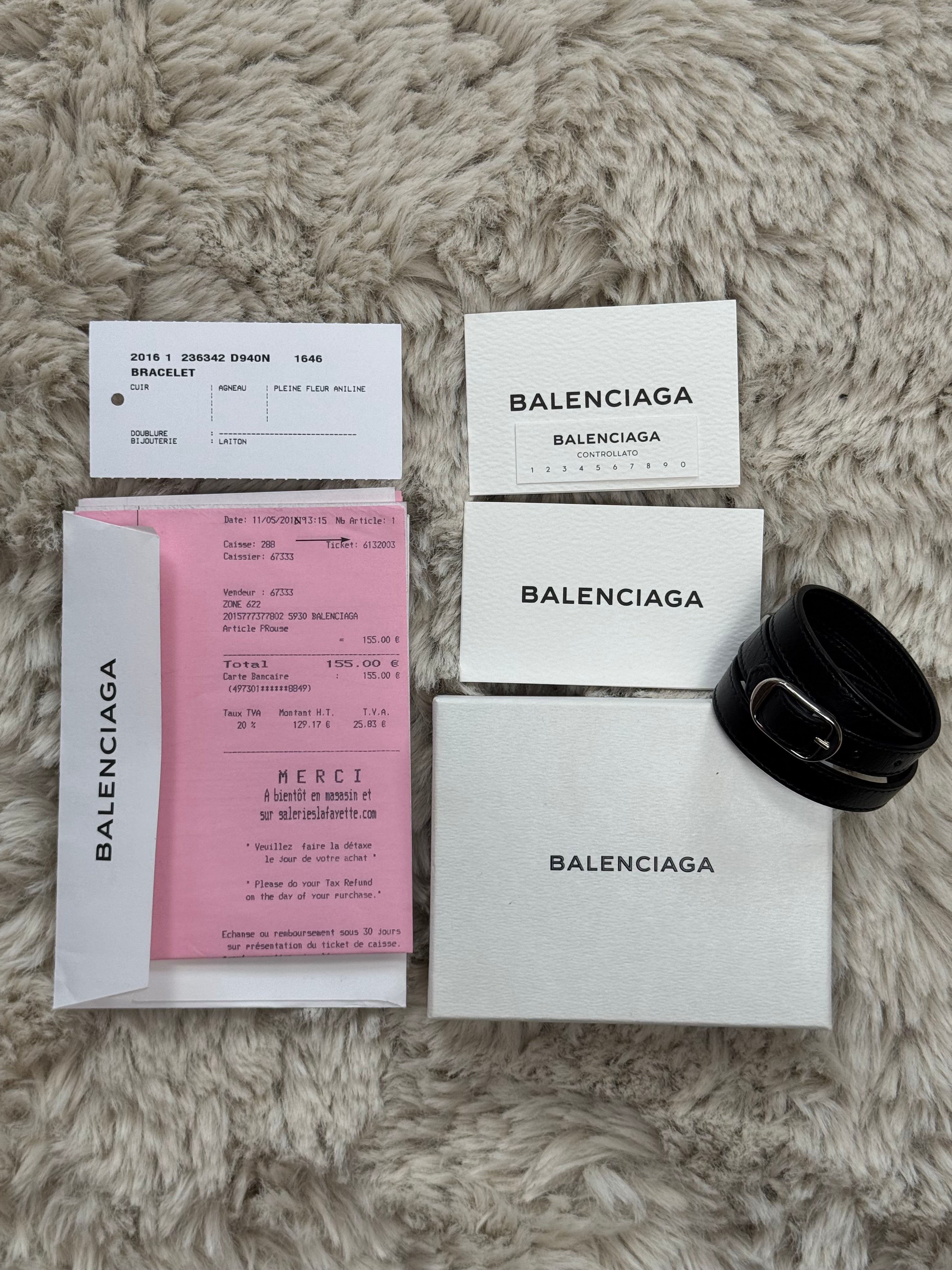 Balenciaga City studded bracelet