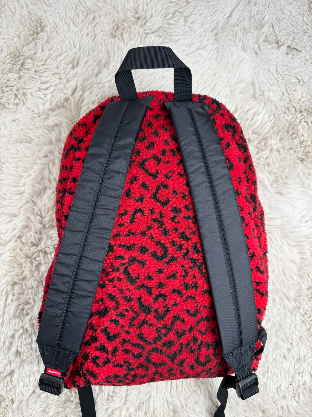 FW17 Supreme leopard backpack