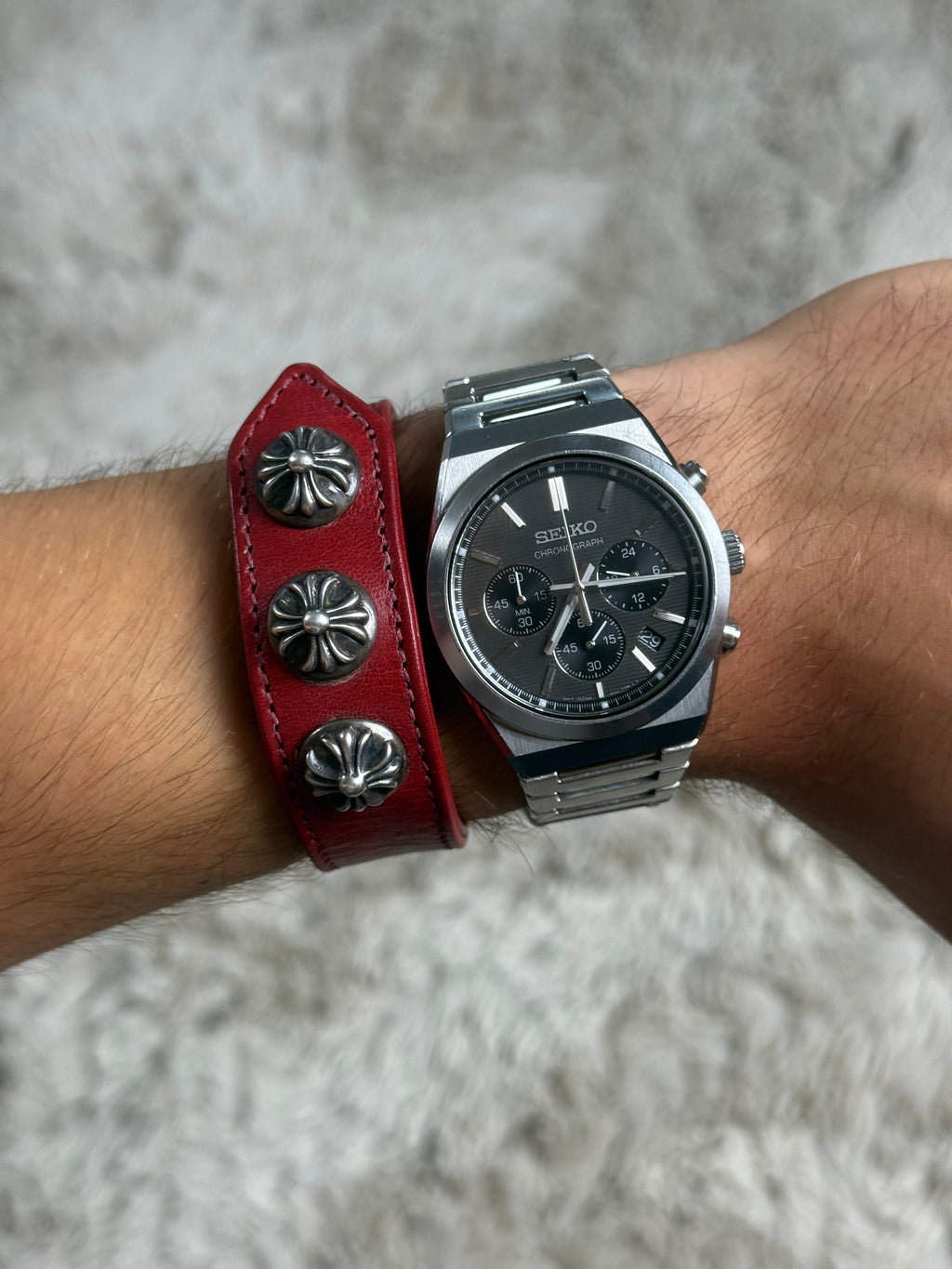 Chrome Hearts snap bracelet